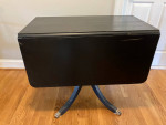 Black Drop Leaf Table w/ Drawer
