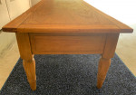 All Wood Rectangle Coffee/Media Table w/2 Drawers/Natural
