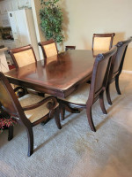 DINING ROOM TABLE AND CHAIRS