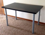 Ikea Desk Table Black 47 x 29 w Spin Off Legs