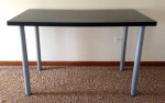 Ikea Desk Table Black 47 x 29 w Spin Off Legs