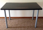 Ikea Desk Table Black 47 x 29 w Spin Off Legs