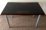 Ikea Desk Table Black 47 x 29 w Spin Off Legs