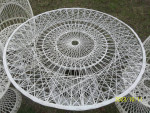 MCM Spun Fiberglass Table & chairs