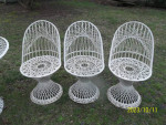 MCM Spun Fiberglass Table & chairs