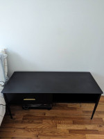 West Elm Black Metal Coffee Table / Low TV Console