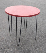 Little Side Table with Big Hairpin Legs