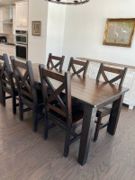 Wood Dining Table and 6 chairs