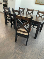 Wood Dining Table and 6 chairs