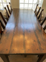 Wood Dining Table and 6 chairs