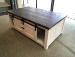 SALE Barn Door Coffee Table