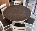New 52" Pub Table Set/  Barn Doors  Table and 4 Stools