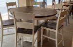 New 52" Pub Table Set/  Barn Doors  Table and 4 Stools