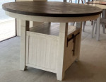 New 52" Pub Table Set/  Barn Doors  Table and 4 Stools
