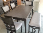 New Table, 4 Chairs and Bench