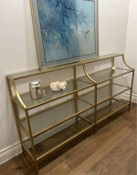 High End gold console entry table