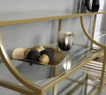 High End gold console entry table