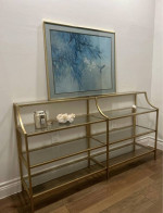 High End gold console entry table