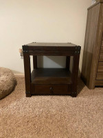 Brown Wooden End Table