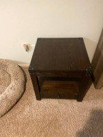 Brown Wooden End Table
