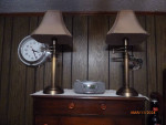2 Matching Bronze Table Lamps