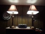 2 Matching Bronze Table Lamps