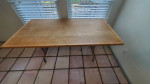 Wood and Metal School Table