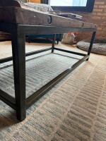 Rustic reclaimed wood coffee table