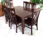Wood Dining Table and Chairs