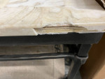 Ethan Allen Vida Square Stone Coffee Table