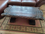Hand carved coffee table
