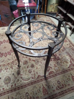 Real wrought iron table and 4 chairs