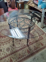 Real wrought iron table and 4 chairs