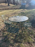 Patio chairs and table