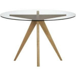 CB2 Glass Top Table