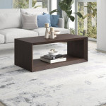 48" rectangular brown coffee table - NEW