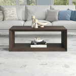 48" rectangular brown coffee table - NEW
