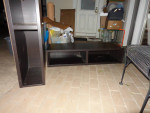 ikea tv black base shelf table kallex besta kallax