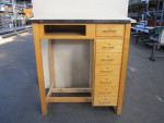 School drafting table style desk angled top w/7 drawers (5, price EA)