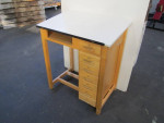 School drafting table style desk angled top w/7 drawers (5, price EA)