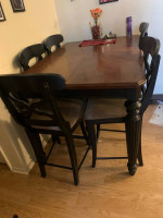 High table and chairs