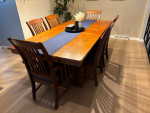 Dining table and chairs set