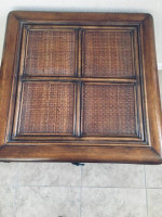 Beautiful classic Asian crafted antique table with fusion of wrought i