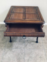 Beautiful classic Asian crafted antique table with fusion of wrought i