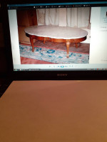 COFFEE TABLE w/Marble Top