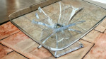 Lucite Butterfly Wings Coffee Table