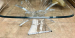 Lucite Butterfly Wings Coffee Table