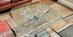 Lucite Butterfly Wings Coffee Table