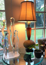 Acrylic Table Lamp By Van Teal