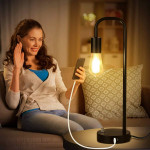 Industrial Table Lamp Dimming Modern 2 USB Ports
